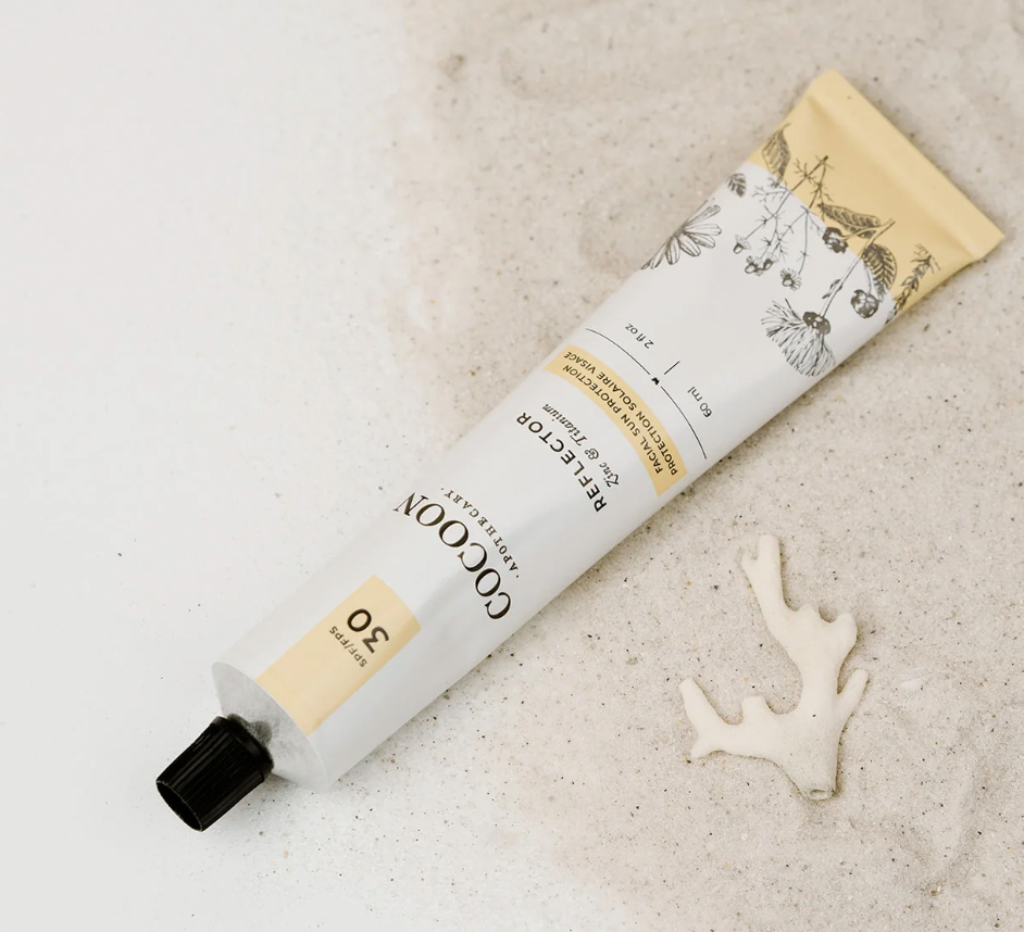 Image of reef-safe SPF from Cocoon Apothecary. This would make a great eco-friendly gift for the beach lover in your life.