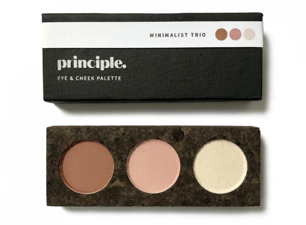 Image of the Minimalist Eyeshadow Trio by Principle. Choosing non-toxic and clean eyeshadow can protect your health.