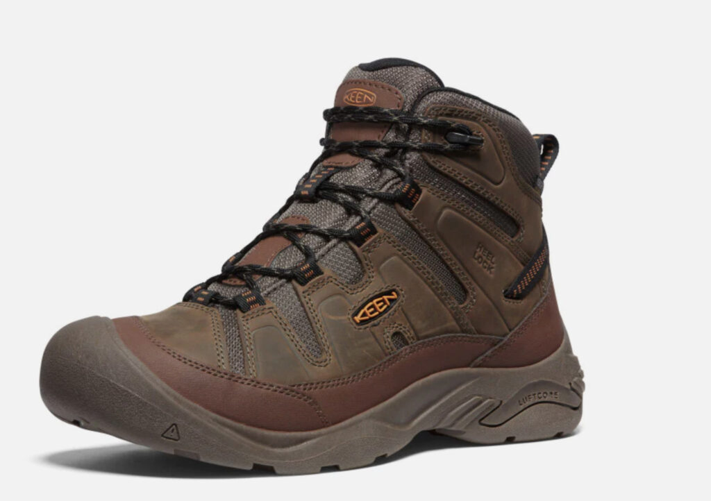 Image of the Keen Circadia boot. Keen makes sustainable hiking boots and shoes for all feet.