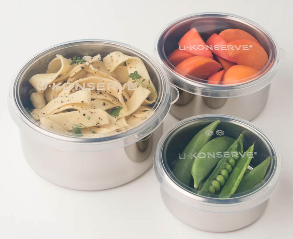 Image of the three nesting trio containers by UKonserve. Durable, zero-waste lunch containers make lunchtime more eco-friendly!