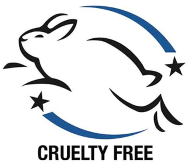 Leaping Bunny logo. Many vegans look for this beauty product certification.