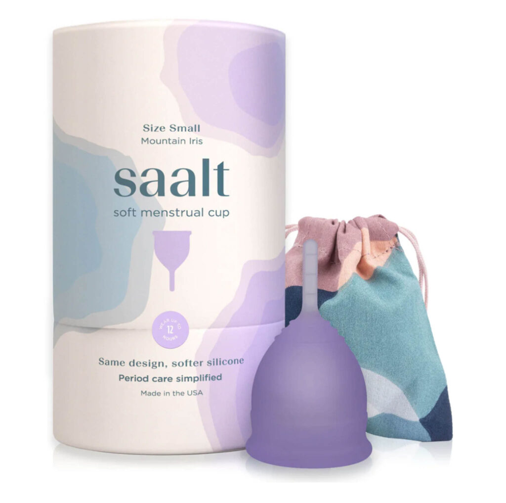 Image of the Soft (Menstrual) Cup from Saalt. I believe this is one of the most important sustainable travel toiletries.