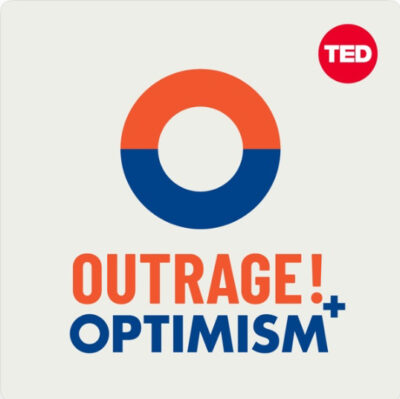 Image of the podcast logo for Outrage and Optimism