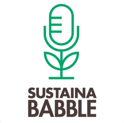 Image of the sustainability podcast logo for Sustainababble