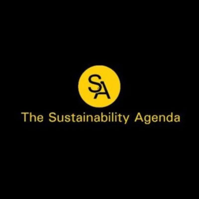 Image of the podcast logo for The Sustainability Agenda.