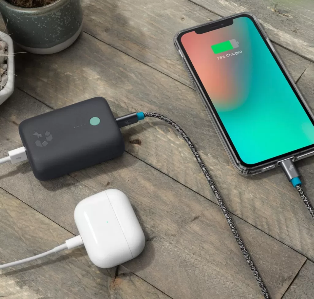 Image of Nimble's eco-friendly portable charger.