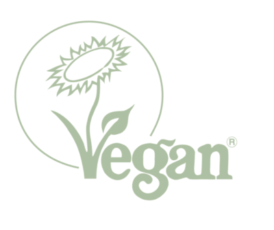 Image of the Vegan Society certification logo. Many vegan and cruelty free skincare brands opt to certify with the Vegan Society.