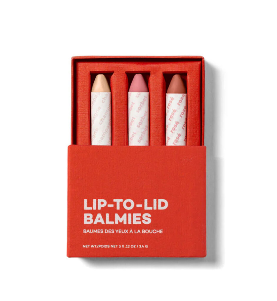 Image of the balmie trio set for lips and eyes by Axiology
