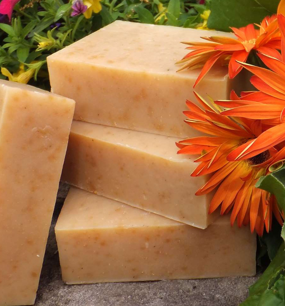 Image of four organic bars of soap from Chagrin Valley. Add some non-toxic bar soap to your sustainable beauty routine!