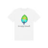 Flat image of the Successfully Sustainable Kids Tee in White.