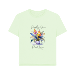 Flat image of the Plant Lady Tee in Pastel Green