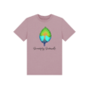 Flat image of the Successfully Sustainable Kids Tee in Mauve.