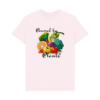 Flat image of the Powered by Plants Tee in Pink