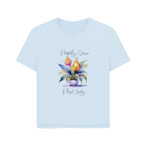 Flat image of the Plant Lady Tee in Sky Blue