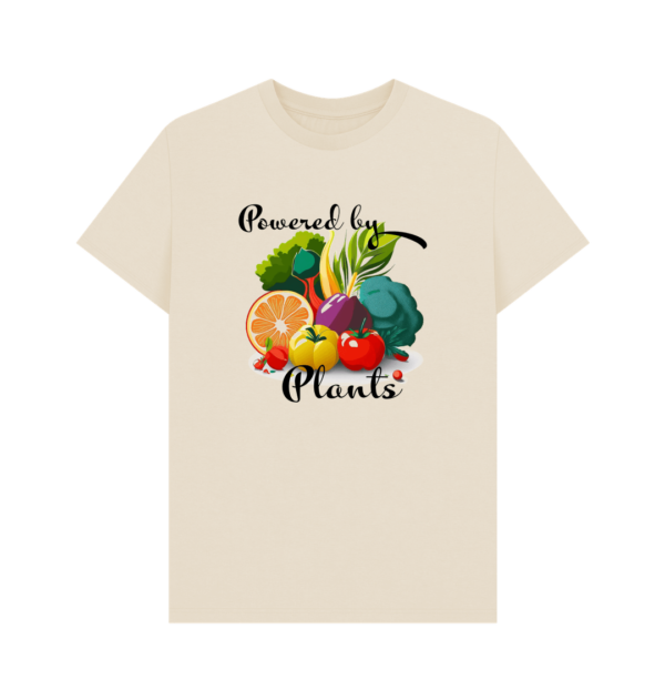 Flat image of the Powered by Plants Tee in Oat