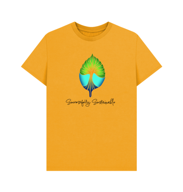 Flat image of the Successfully Sustainable Tee in Mustard