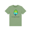 Flat image of the Successfully Sustainable Kids Tee in Sage Green.