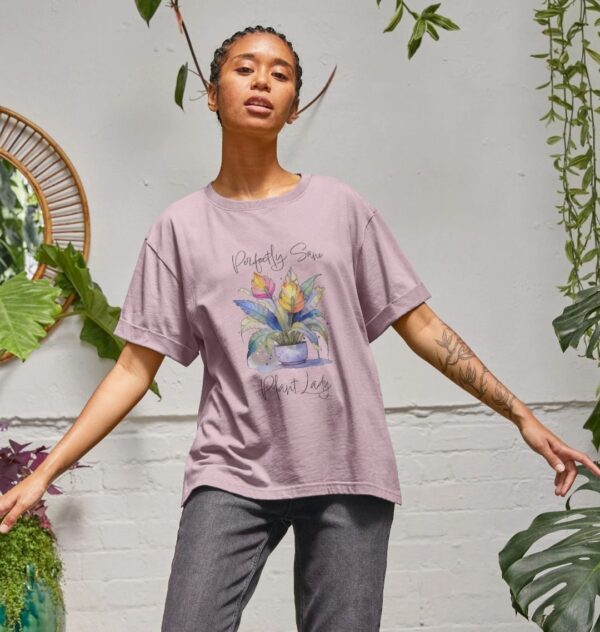 Flat image of the Plant Lady Tee in Mauve