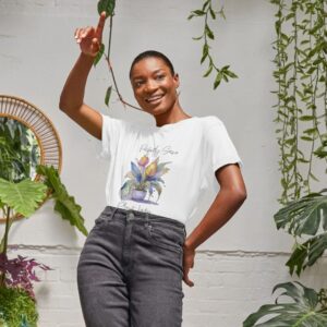 Flat image of the Plant Lady Tee in White