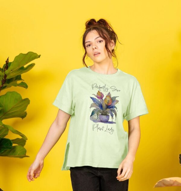 Flat image of the Plant Lady Tee in Pastel Green