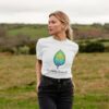 Image of a model wearing the Successfully Sustainable Tee in White