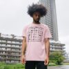 Image of a model wearing the Ultimate Travel Tee in Pink