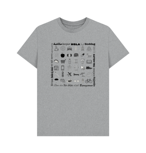 Flat image of the Ultimate Travel Tee in Grey