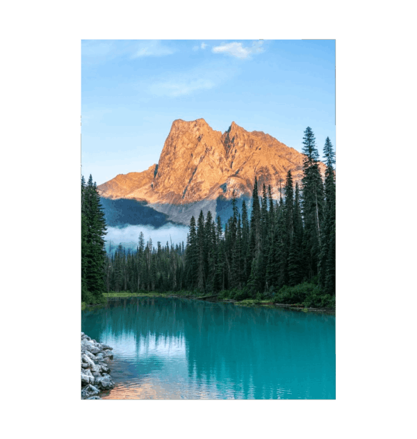 Image of the "Alpine Glow" photography print.