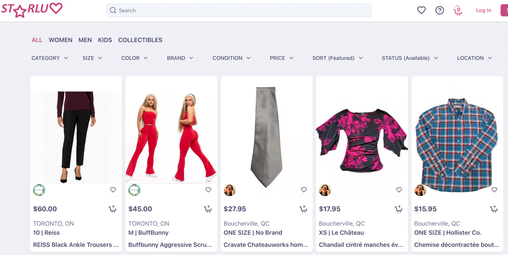 Image of the resale app Straluv, helping you practice eco-friendly shopping secondhand.