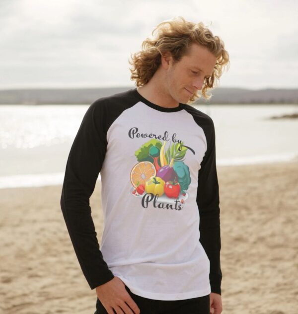 Powered by Plants Baseball Tee - Image 2