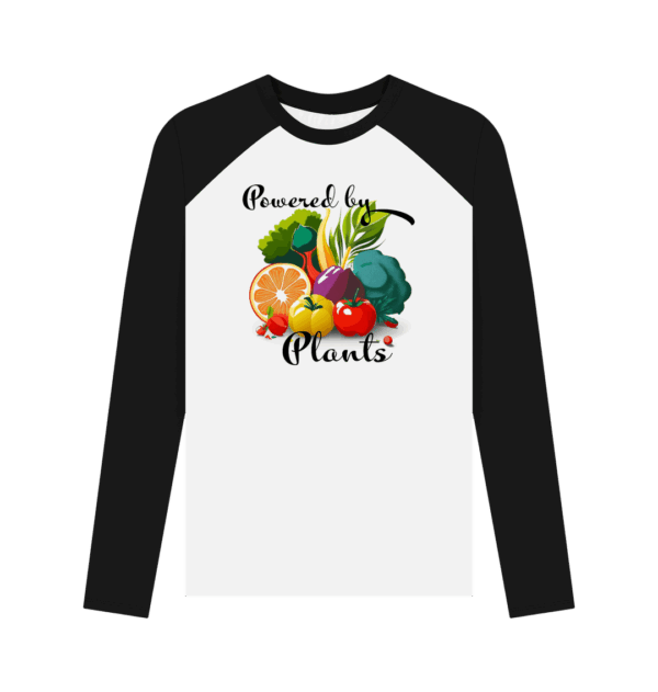Powered by Plants Baseball Tee - Image 4